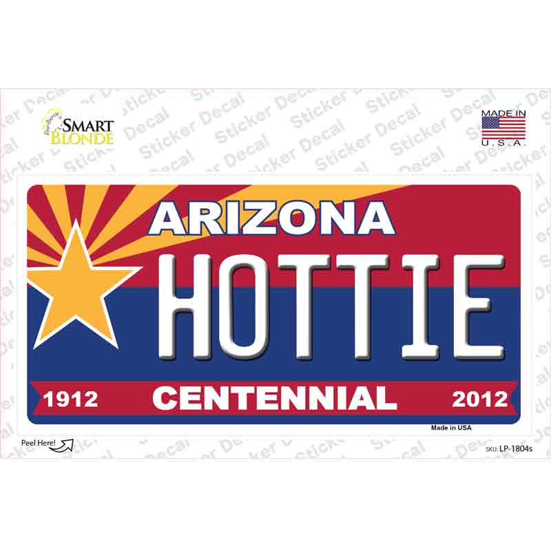 Arizona Centennial Hottie Novelty Sticker Decal Small