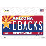 Arizona Centennial Dbacks Novelty Sticker Decal Small