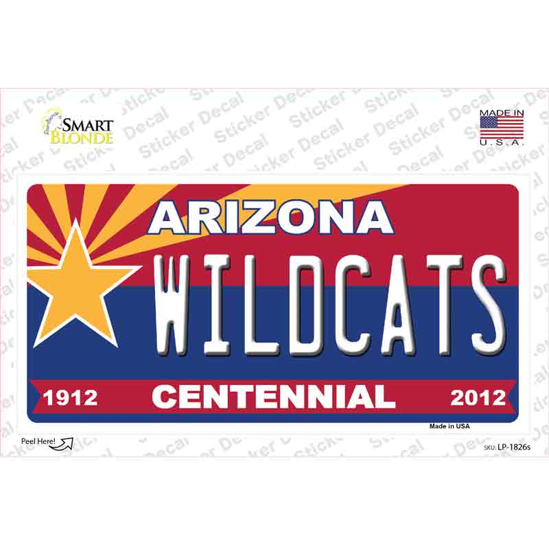 Arizona Centennial Wildcats Novelty Sticker Decal Small