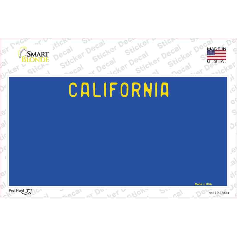 California Blue State Novelty Sticker Decal Small