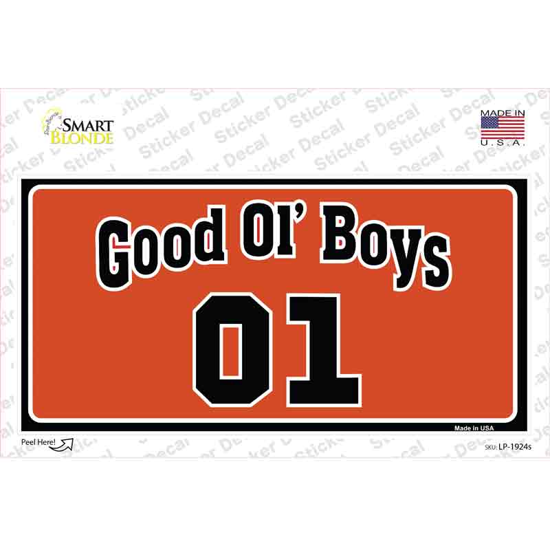 Good Ol Boys Novelty Sticker Decal Small