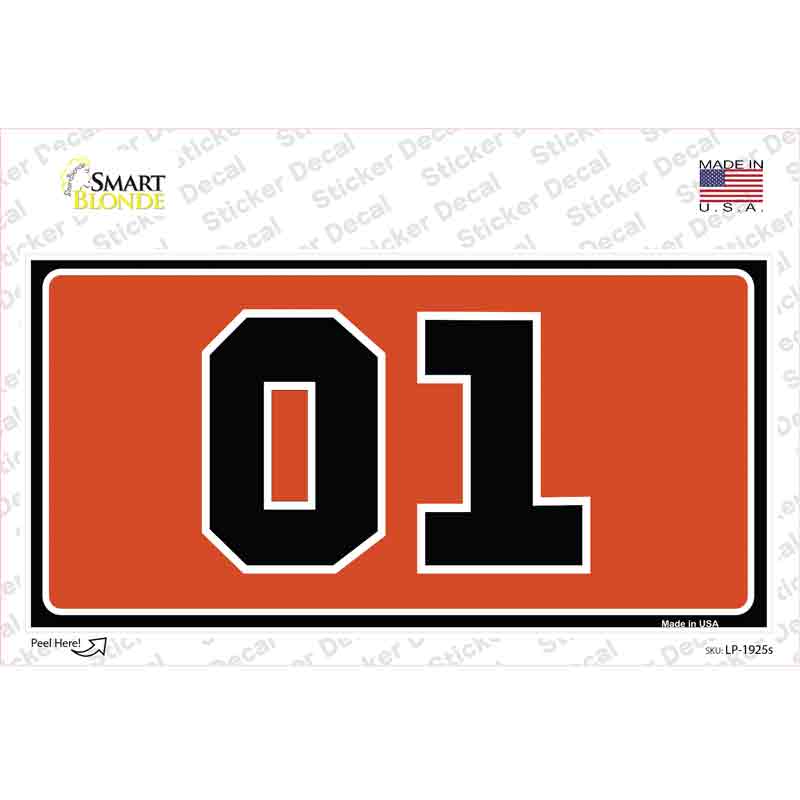 Dukes Of Hazard 01 Novelty Sticker Decal Small