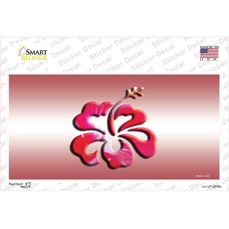 Hibiscus Flower Novelty Sticker Decal Small