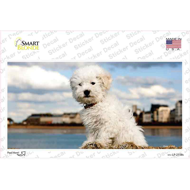 Bichon Frise Dog Novelty Sticker Decal Small