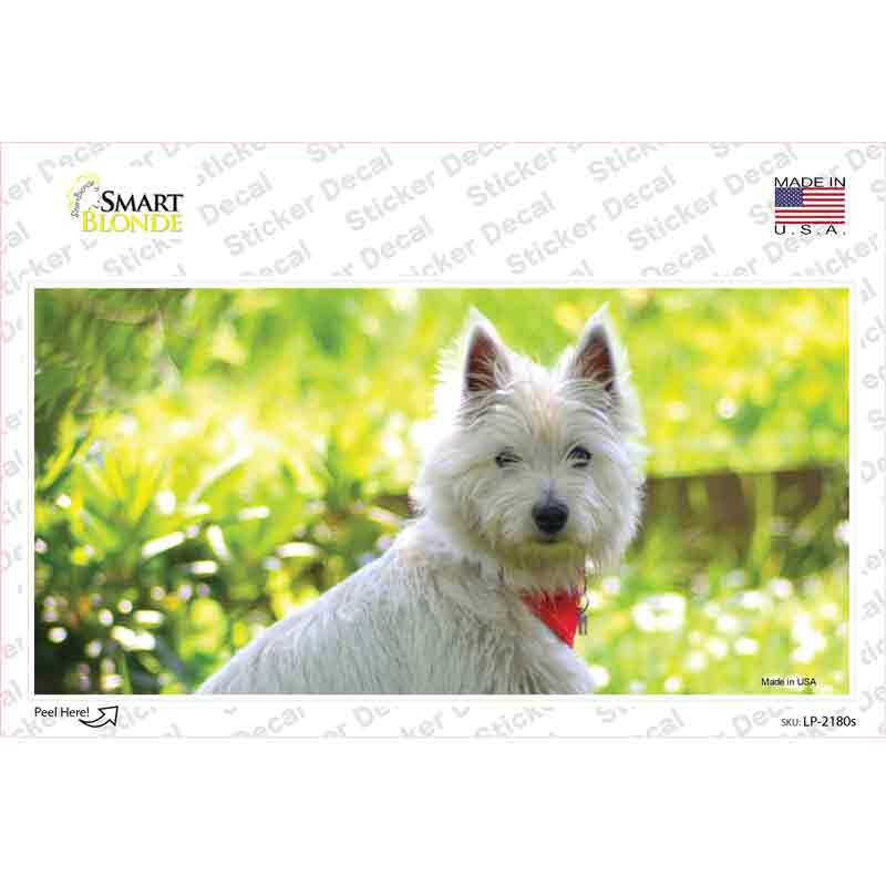 West Highland Dog Terrier Novelty Sticker Decal Small