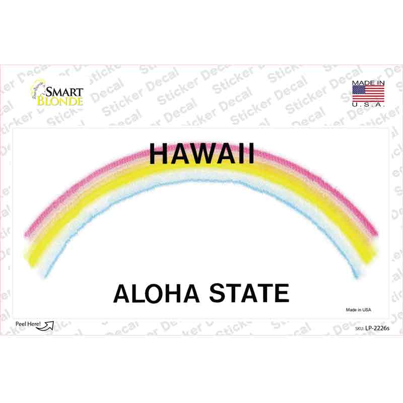 Hawaii State Blank Novelty Sticker Decal Small