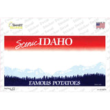 Idaho State Blank Novelty Sticker Decal Small