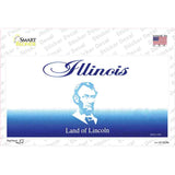 Illinois State Blank Novelty Sticker Decal Small