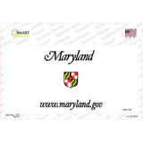 Maryland State Blank Novelty Sticker Decal Small