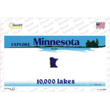 Minnesota State Blank Novelty Sticker Decal Small