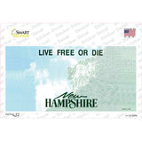 New Hampshire State Blank Novelty Sticker Decal Small