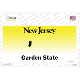 New Jersey State Blank Novelty Sticker Decal Small