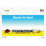 North Dakota State Blank Novelty Sticker Decal Small