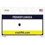 Pennsylvania State Blank Novelty Sticker Decal Small