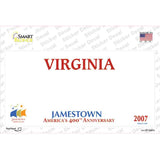 Virginia State Blank Novelty Sticker Decal Small