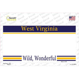 West Virginia State Blank Novelty Sticker Decal Small