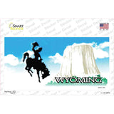 Wyoming State Blank Novelty Sticker Decal Small