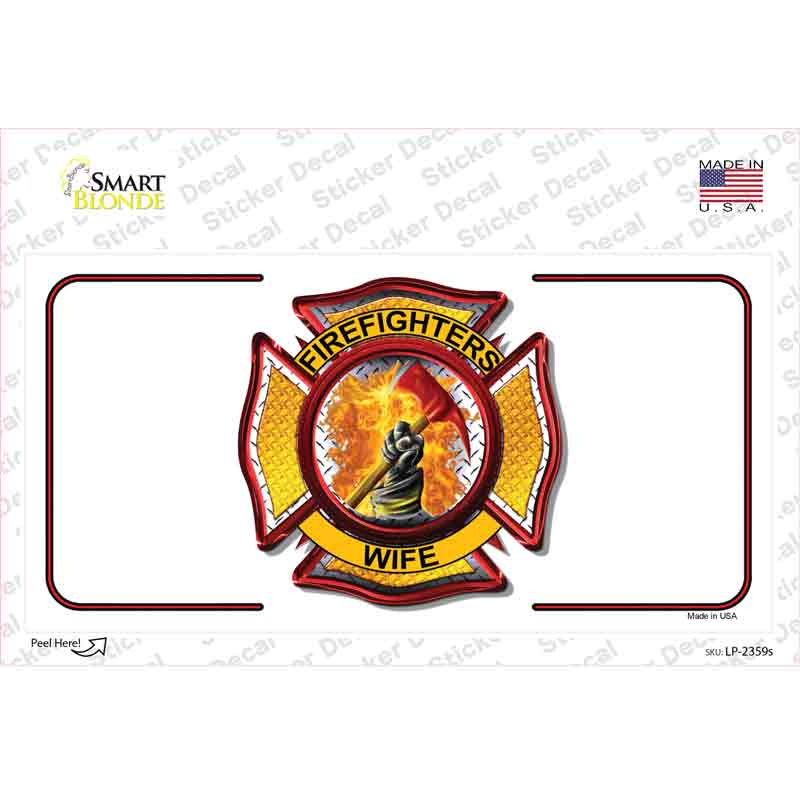 Firefighters Wife Novelty Sticker Decal Small