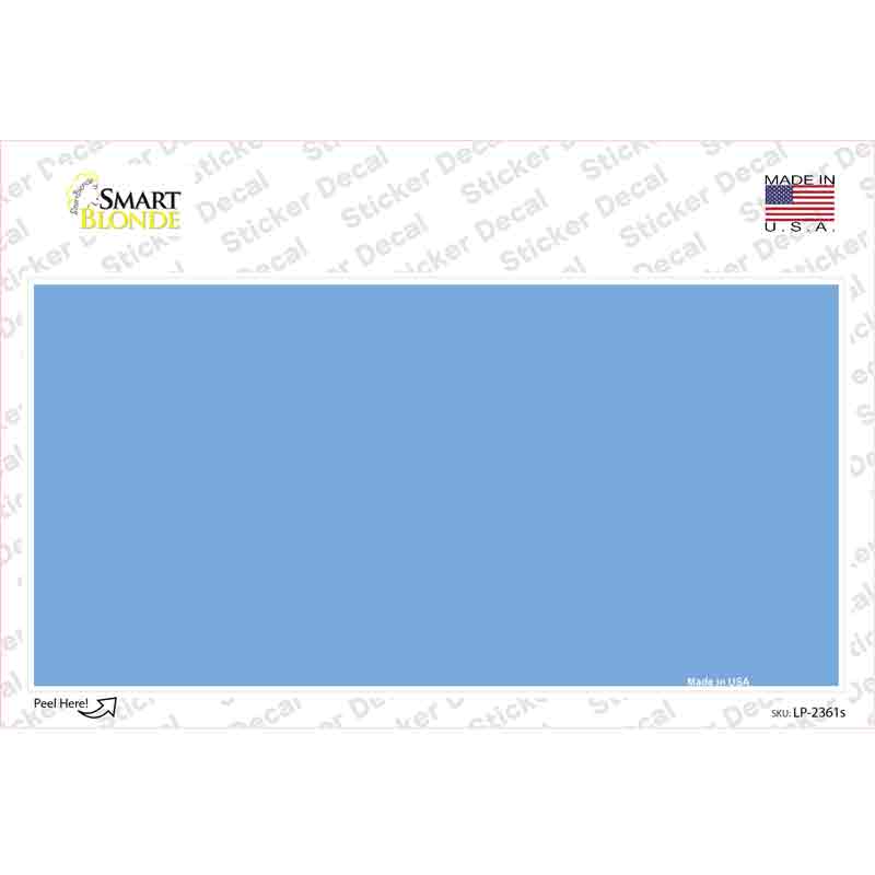 Baby Blue Solid Novelty Sticker Decal