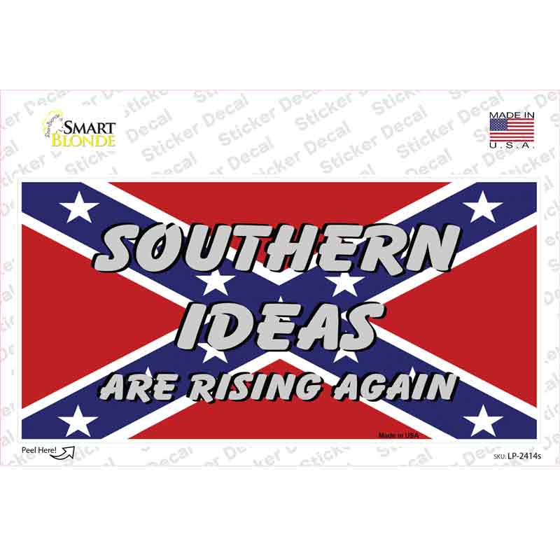 Southern Ideas Risin Again Novelty Sticker Decal Small