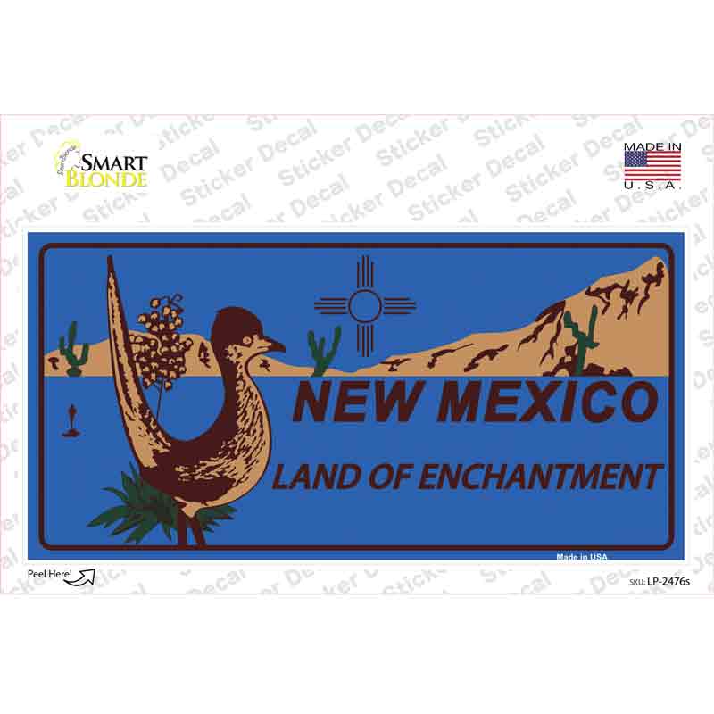 Roadrunner Blue New Mexico Novelty Sticker Decal Small