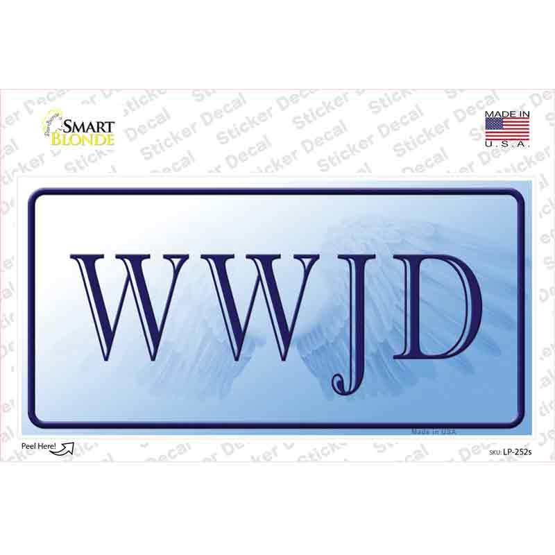 WWJD Novelty Sticker Decal Small