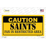 Caution Saints Novelty Sticker Decal