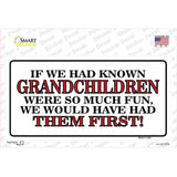 Grandchildren First Novelty Sticker Decal
