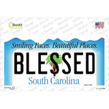 Blessed South Carolina Background Novelty Sticker Decal Small