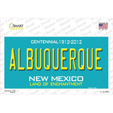 Albuquerque New Mexico Teal Novelty Sticker Decal Small