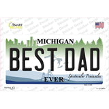 Best Dad Michigan State Novelty Sticker Decal Small