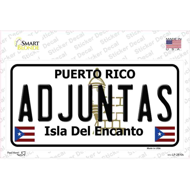 Adjuntas Novelty Sticker Decal Small