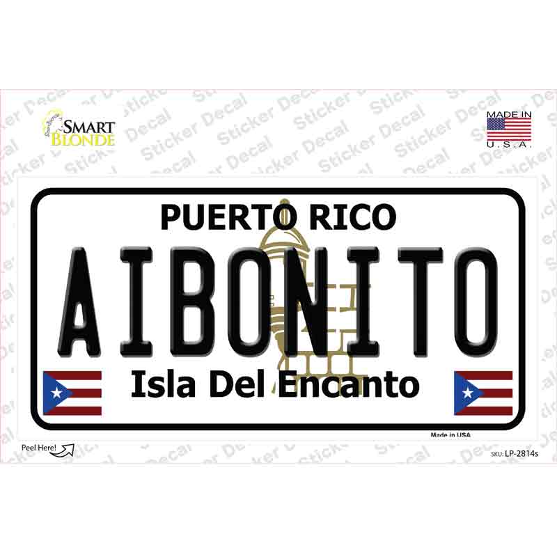 Aibonito Puerto Rico Novelty Sticker Decal Small