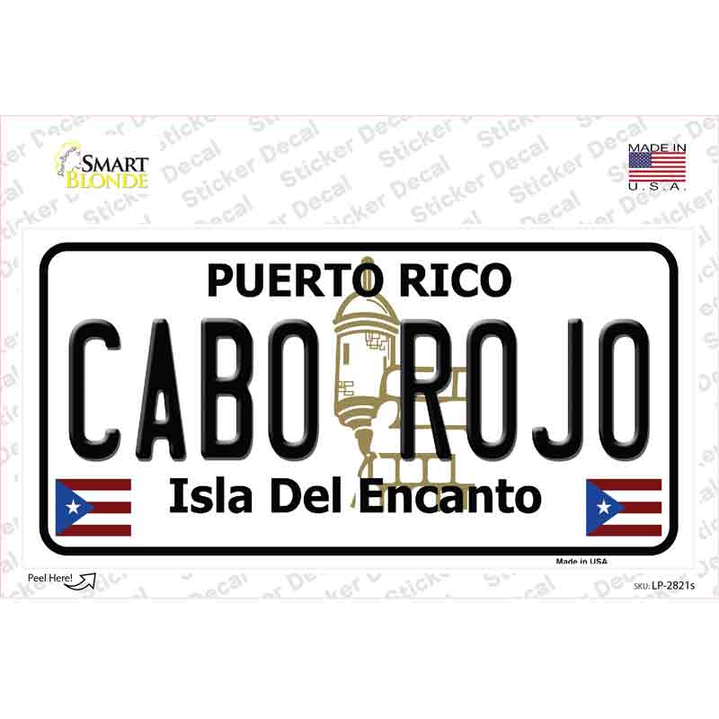 Cabo Rojo Novelty Sticker Decal Small