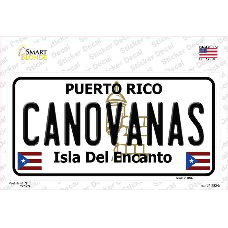 Canovanas Puerto Rico Novelty Sticker Decal Small