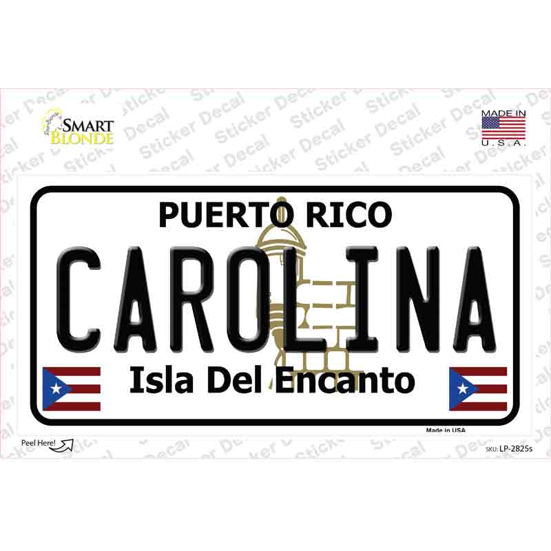 Carolina Novelty Sticker Decal Small