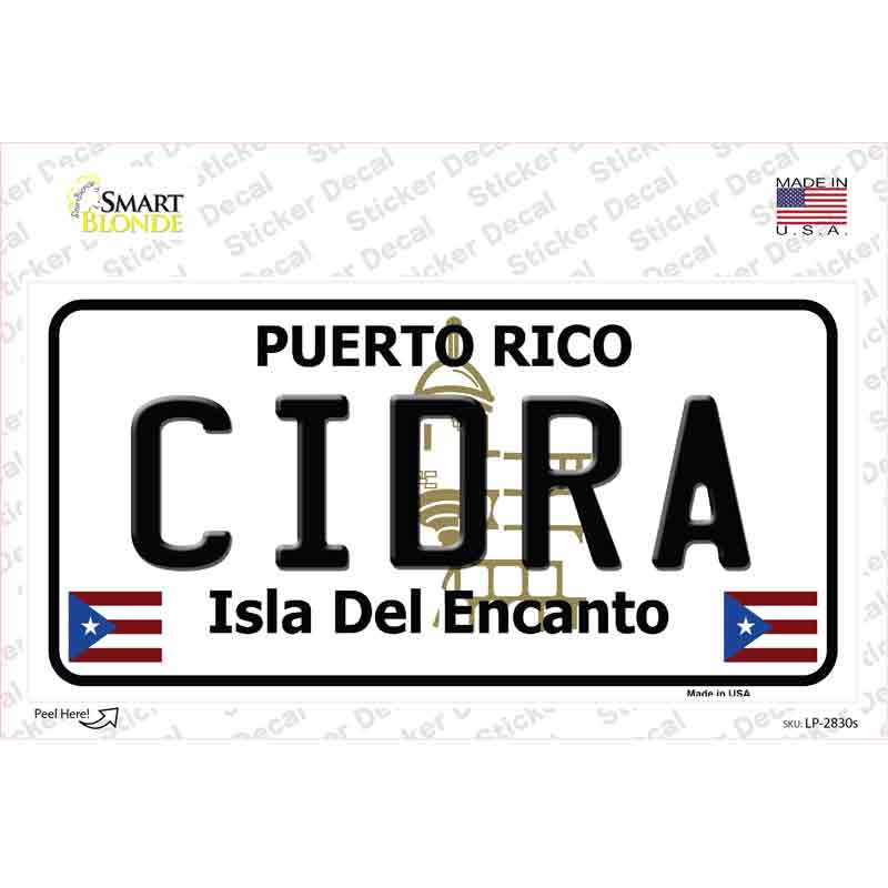 Cidra Novelty Sticker Decal Small