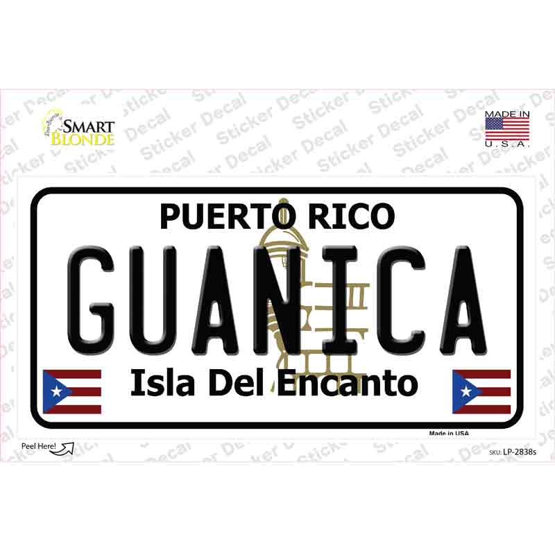 Guanica Puerto Rico Novelty Sticker Decal Small