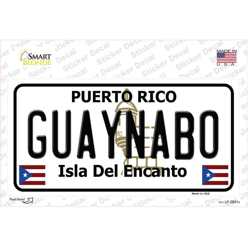 Guaynabo Puerto Rico Novelty Sticker Decal Small