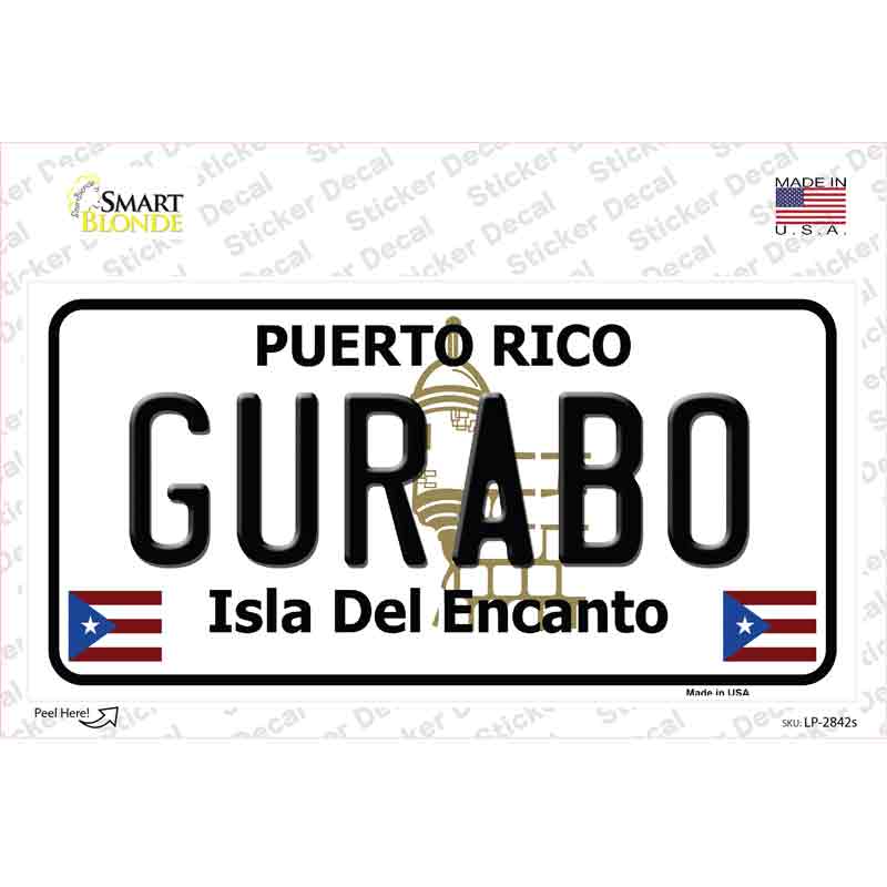 Gurabo Puerto Rico Novelty Sticker Decal Small