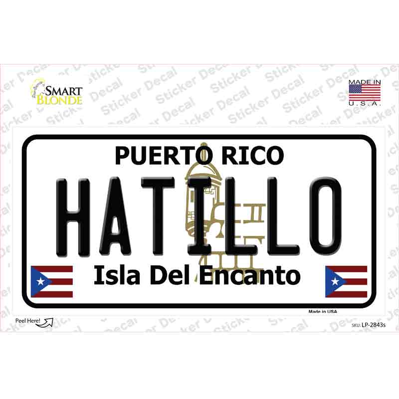 Hatillo Puerto Rico Novelty Sticker Decal Small