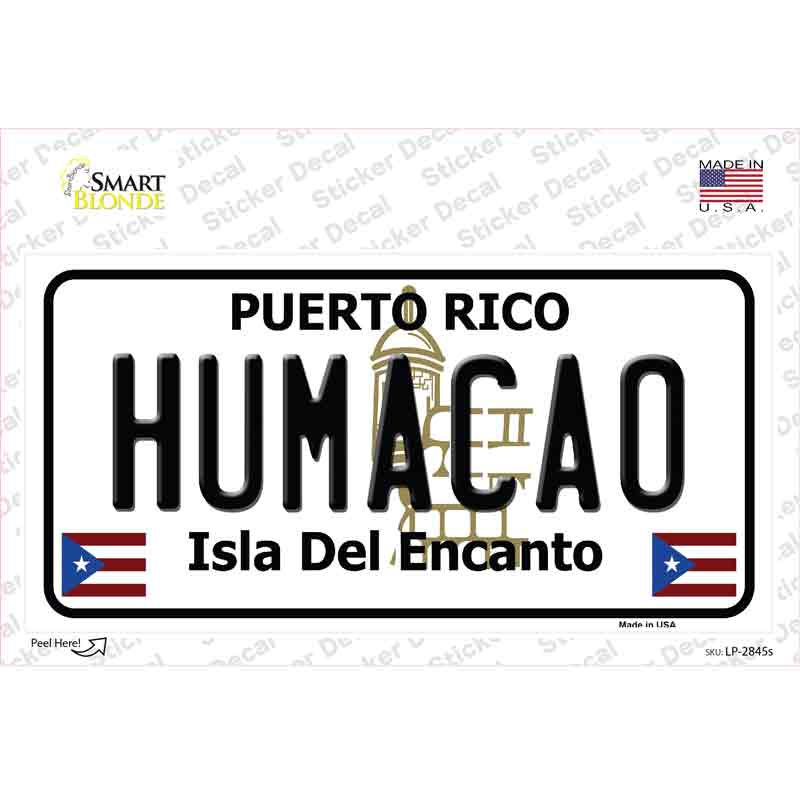 Humacao Puerto Rico Novelty Sticker Decal Small