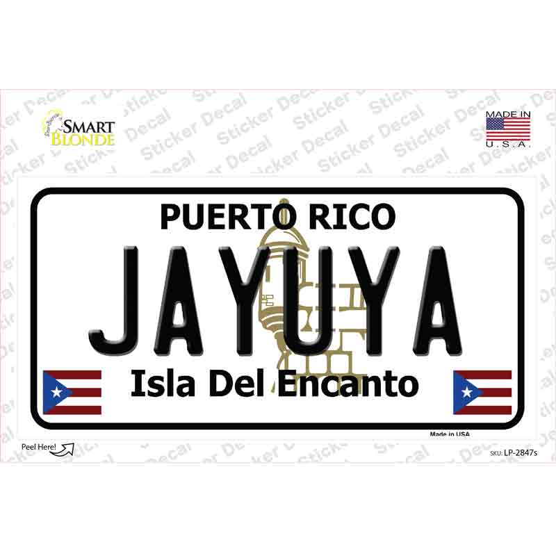 Jayuya Puerto Rico Novelty Sticker Decal Small