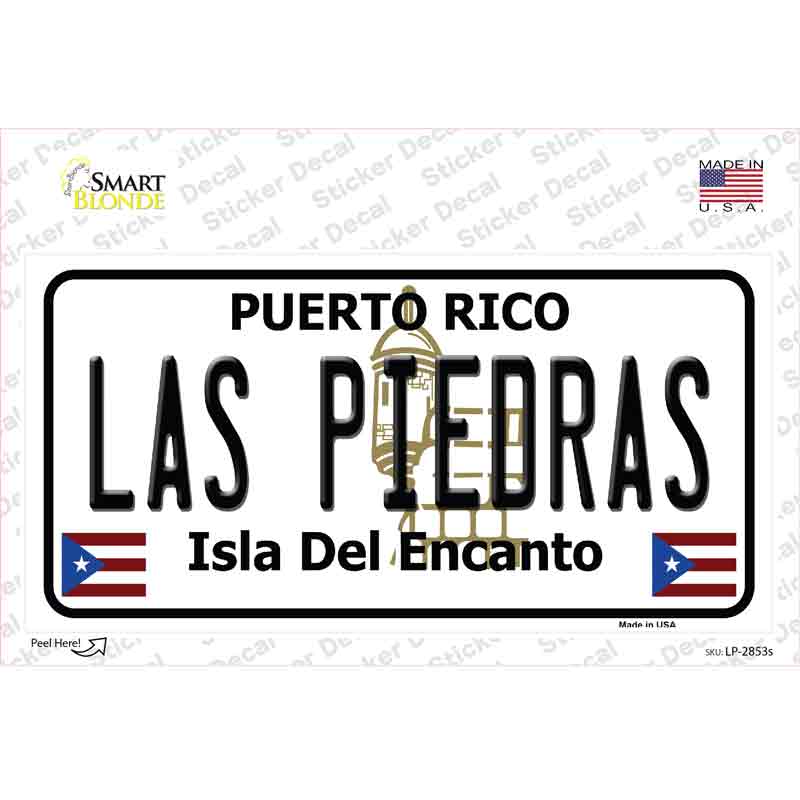 Las Piedras Puerto Rico Novelty Sticker Decal Small