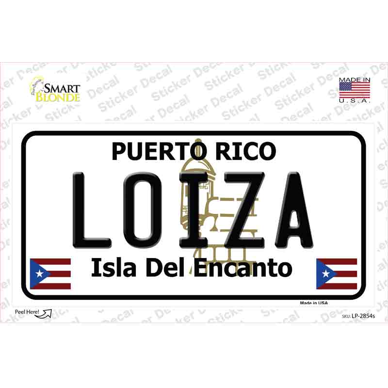 Loiza Puerto Rico Novelty Sticker Decal Small