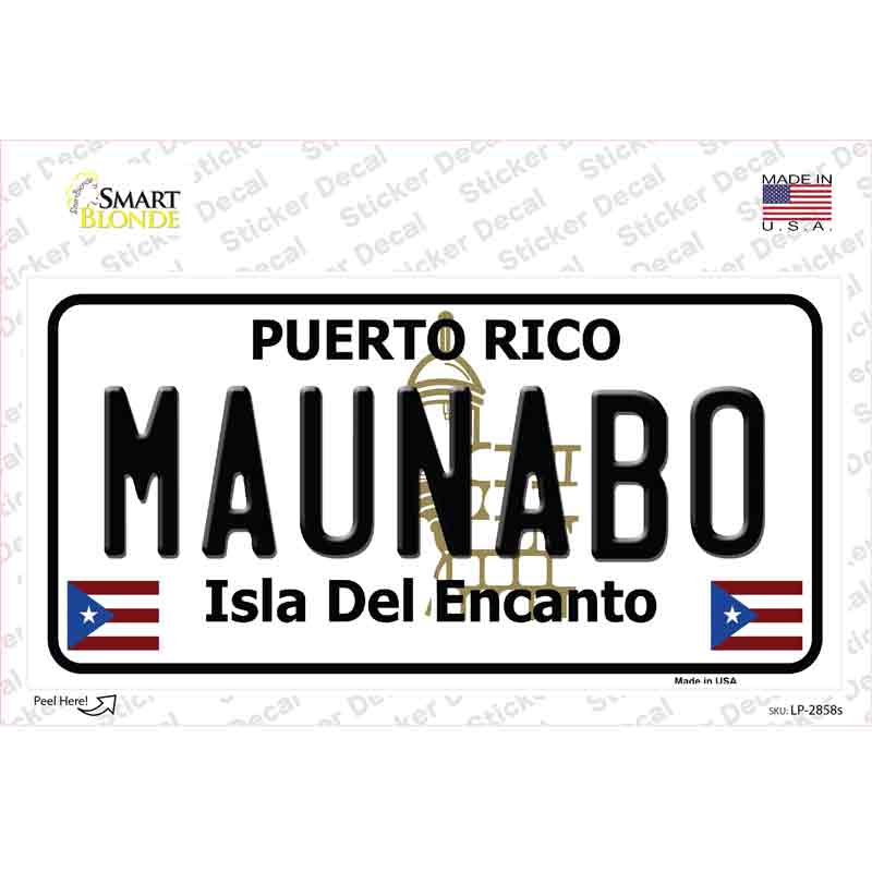 Maunabo Puerto Rico Novelty Sticker Decal Small