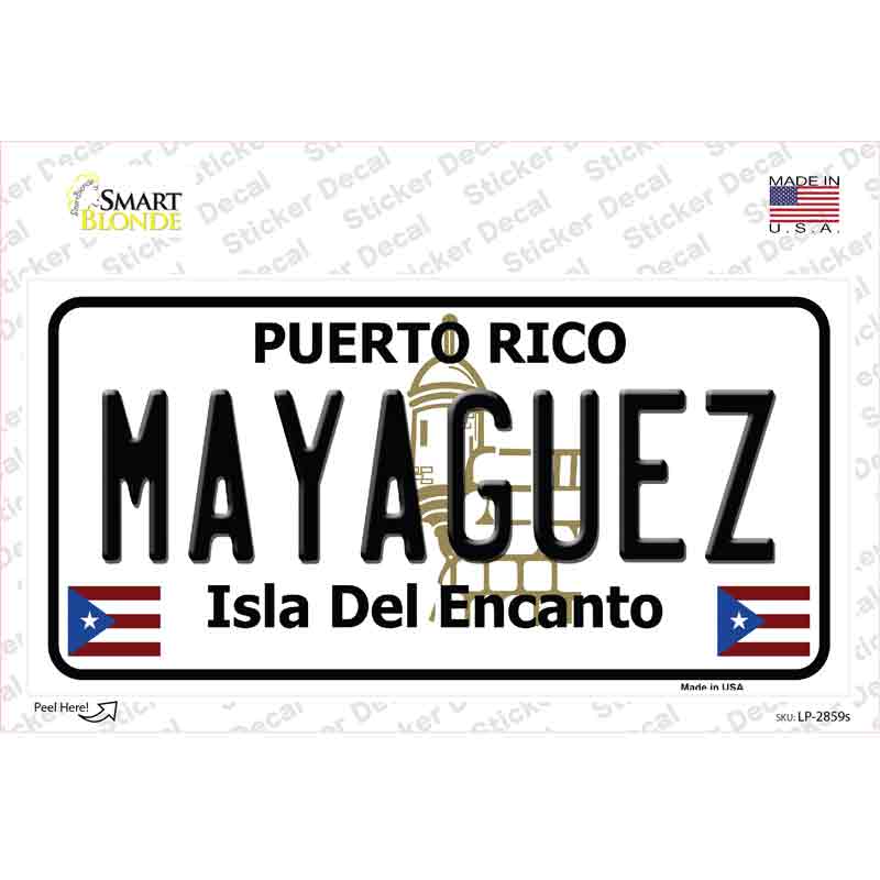 Mayaguez Puerto Rico Novelty Sticker Decal Small