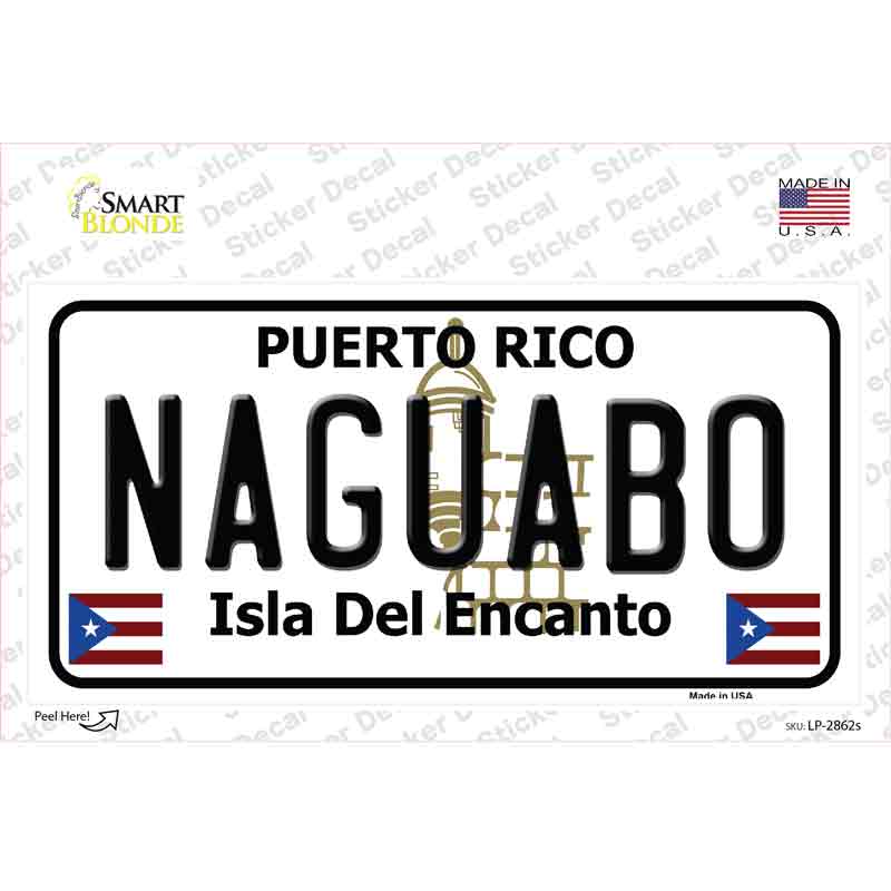 Naguabo Puerto Rico Novelty Sticker Decal Small