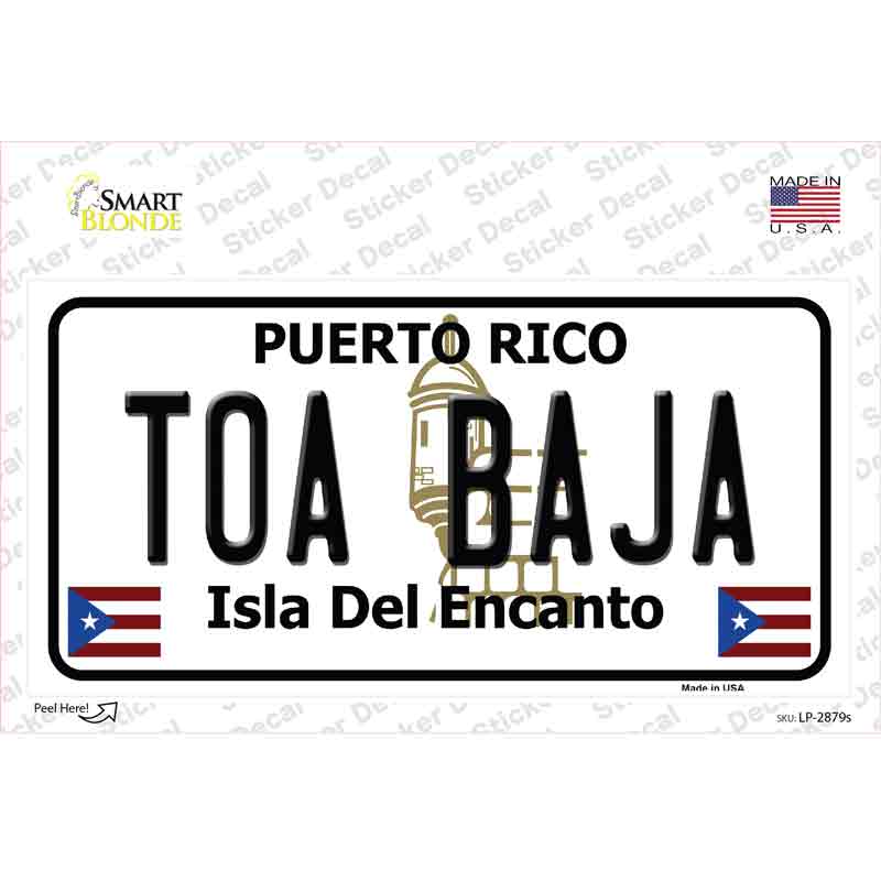 Toa Baja Puerto Rico Novelty Sticker Decal Small