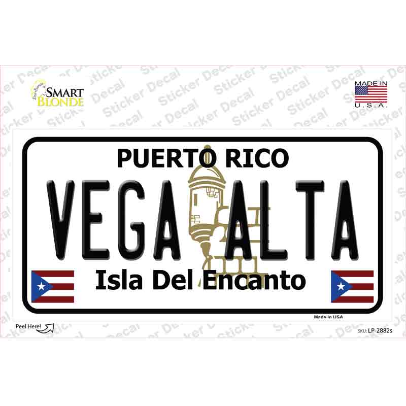 Vega Alta Puerto Rico Novelty Sticker Decal Small